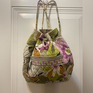 Vera Bradley drawstring backpack bag.Excellent condition!